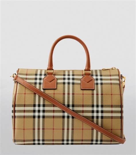 burberry check bowling bag